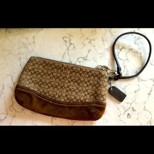 COACH wristlet, very gently used!